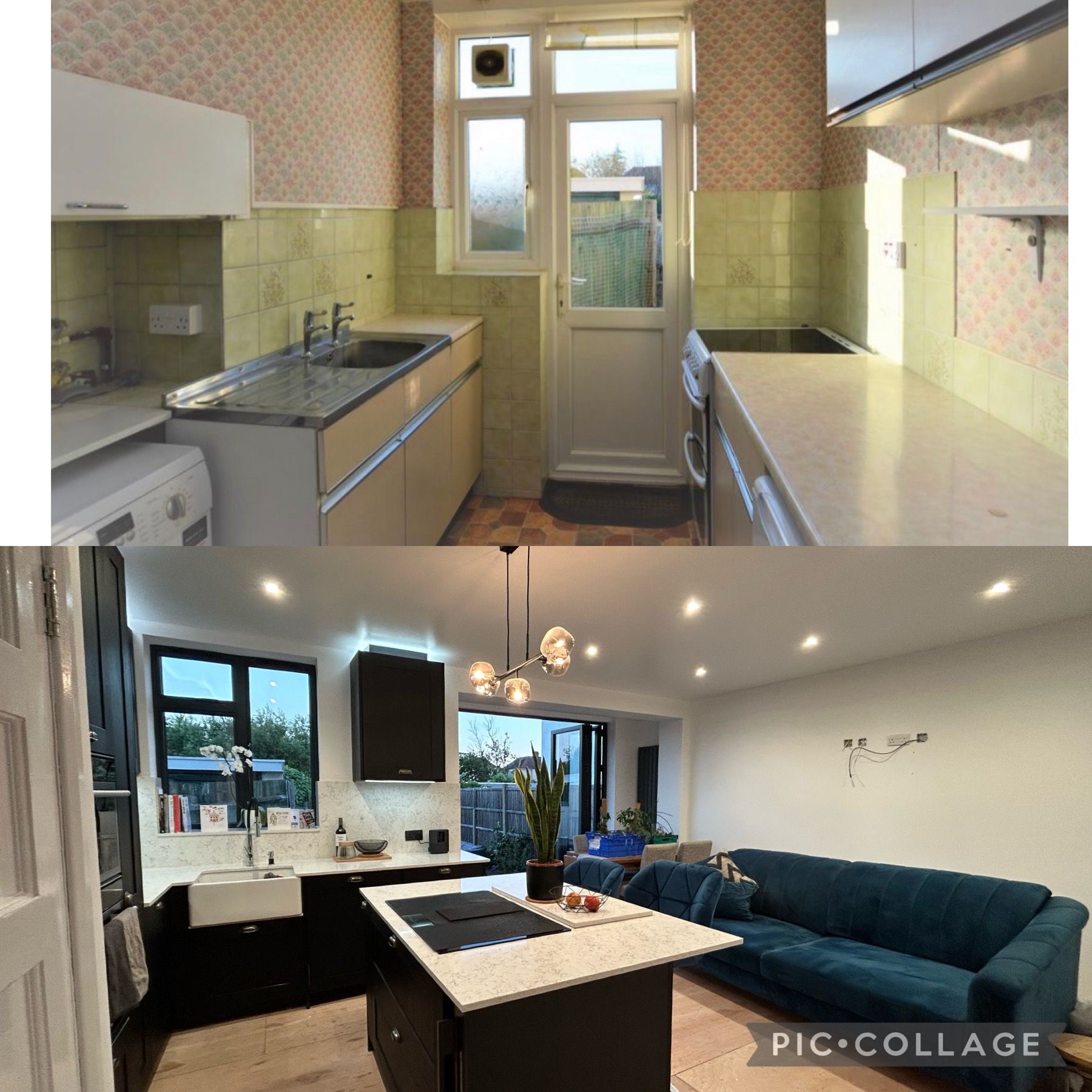Kitchen Layout Before and After