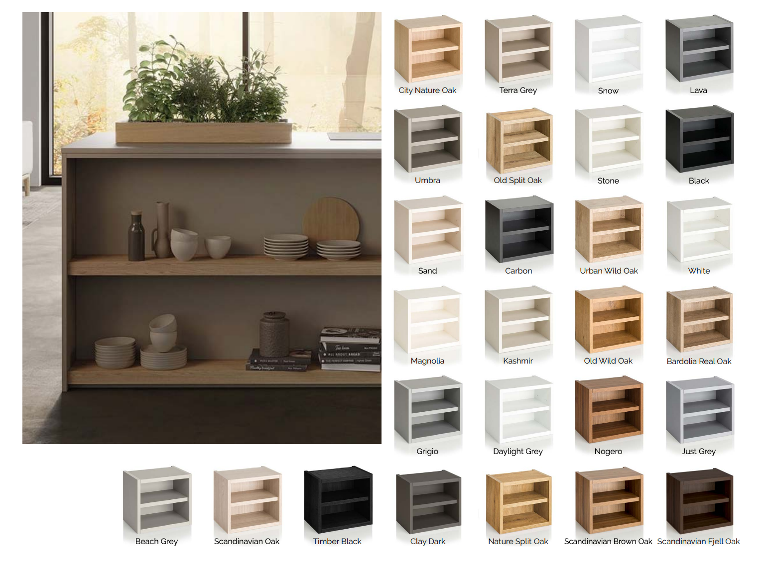 Carcase Colours Selection